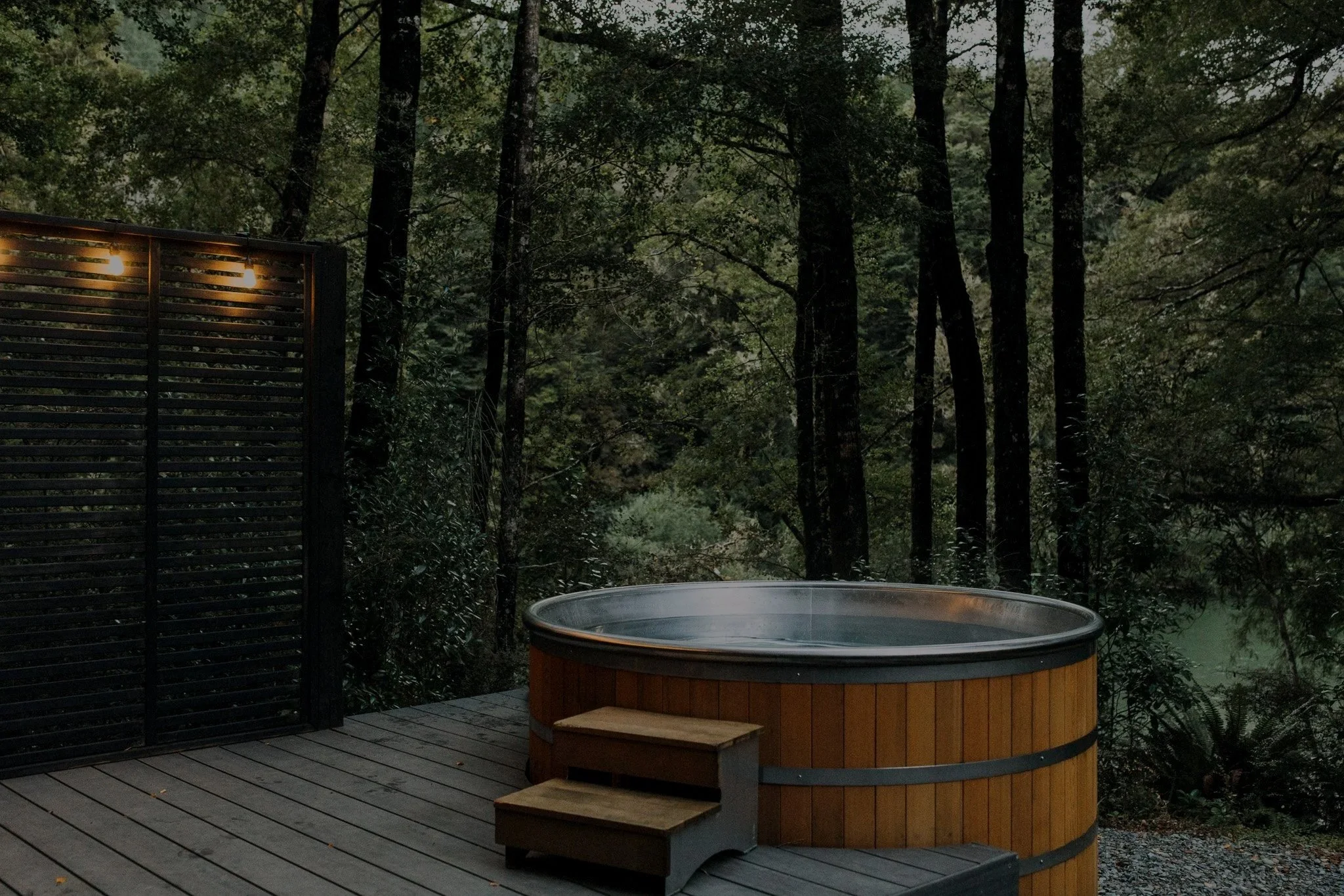 Hot Tub Forest Maruia River Retreat