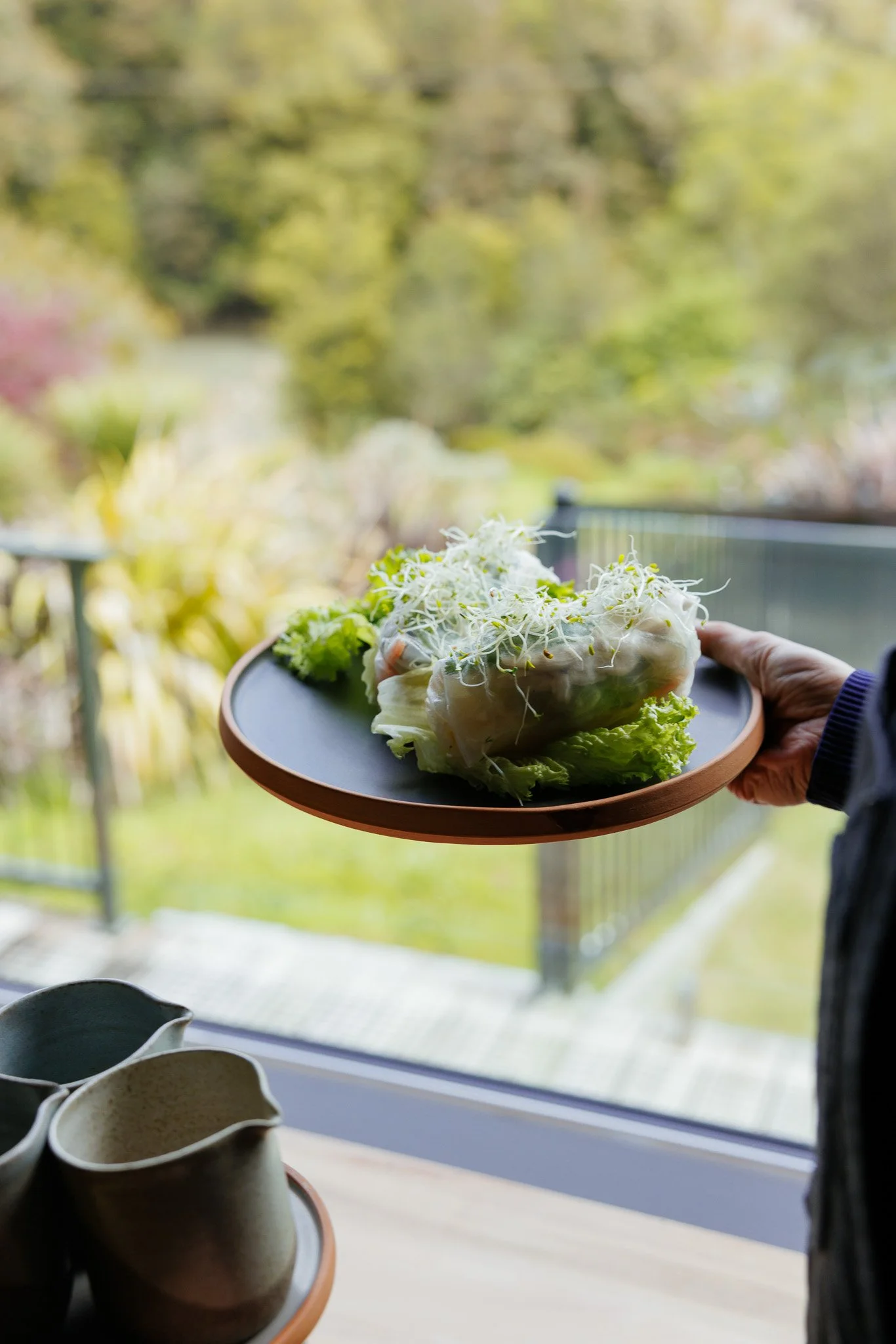Fresh cuisine at Maruia River Retreat