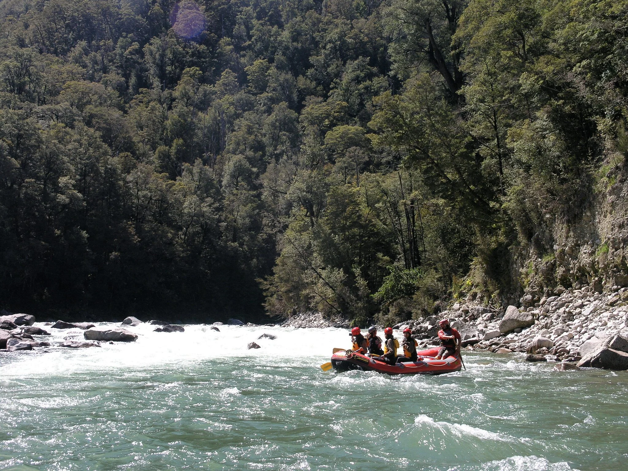 White water rafting buller gorge near Maruia River Retreat NZ