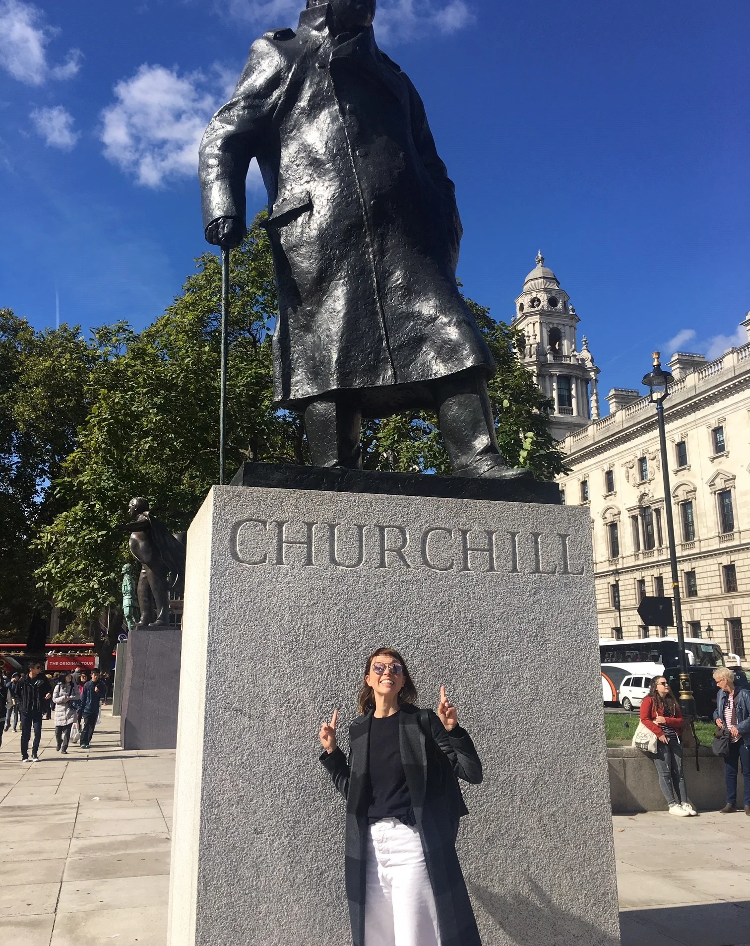 Obligatory Churchill selfie, London, September 2018.