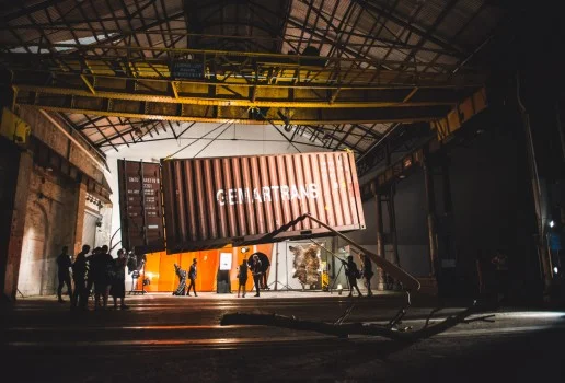 Minouk Lim, Strange Fruit , 2016, mixed-media installation, dimensions variable. Installation view (2016) at Carriageworks for the 20th Biennale of Sydney. Courtesy the artist. Created for the 20th Biennale of Sydney. Photograph: Tim da-Rin