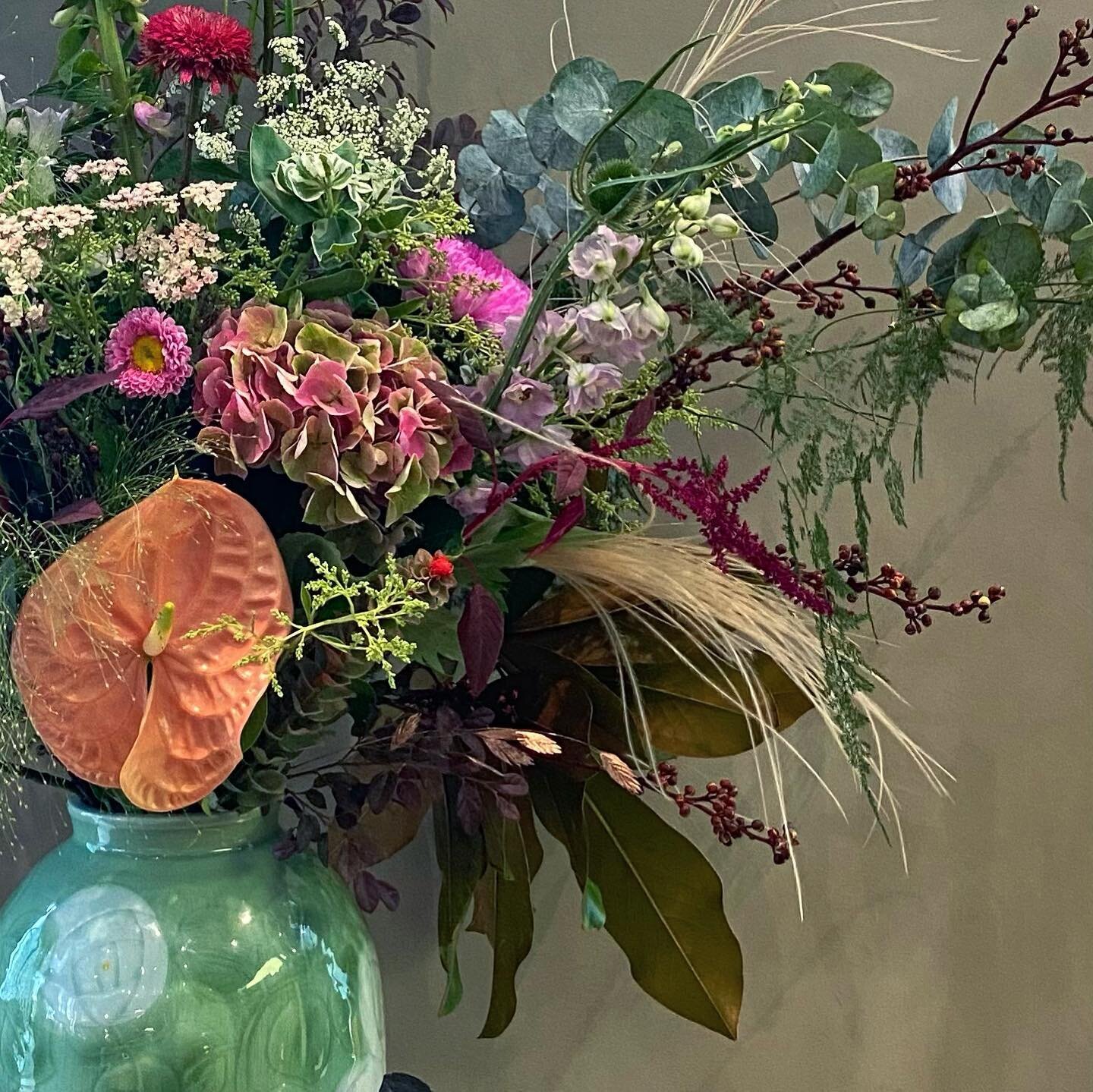 The flower celebration vase (or, basket in traditional sense) was curated with over 40 species of flowers &amp; foliage in our signature Lady Bird colour palette. 

Observe the life cycle of each stalk of flowers. One at a time. 

Congratulations @ha