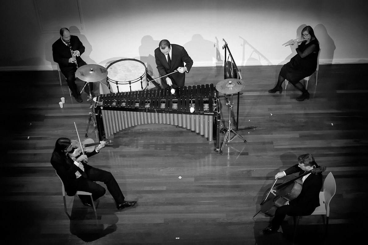 Decibel performing the world premiere of Éliane Radigue’s OCCAM OCEAN HEXA II, in October 2015