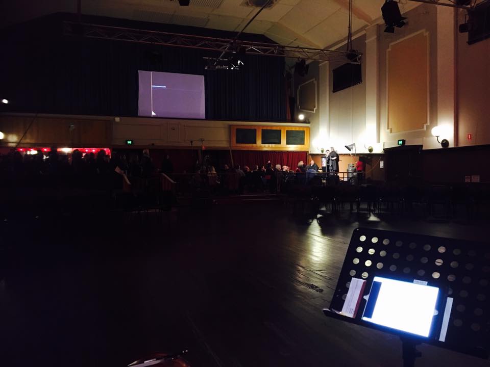 The view from the stage.