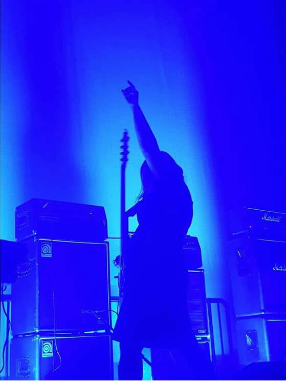 My salute to the Altar of the Amplifier at my recent performance at Substation