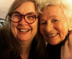 Éliane and I at her home, during the development of OCCAM XVI for solo alto flute in 2017.