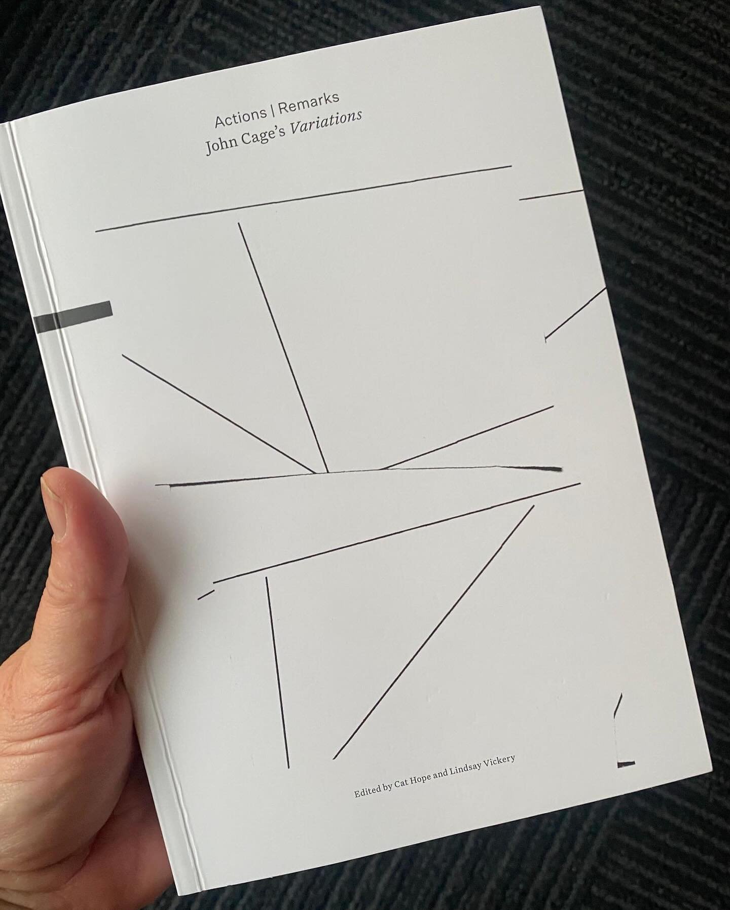 The @decibelnewmusic edited volume of articles about the John Cage Variations series of pieces, including a recording of all 8, is out on Mode. You can find it on the decibelnewmusic @bandcamp  or the @moderecords3516 site.