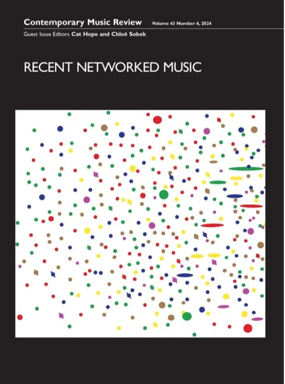 Thrilled that this issue of @taylorfrancis_co Contemporary Music Review, edited by @chloe_sobek and myself, is out in the world! Wonderful contributions led by @jonheilbron, Georg Hajdu @stage_2.0, @sam.mcauliffe, @anderslind_official, Stefan &Ouml;s