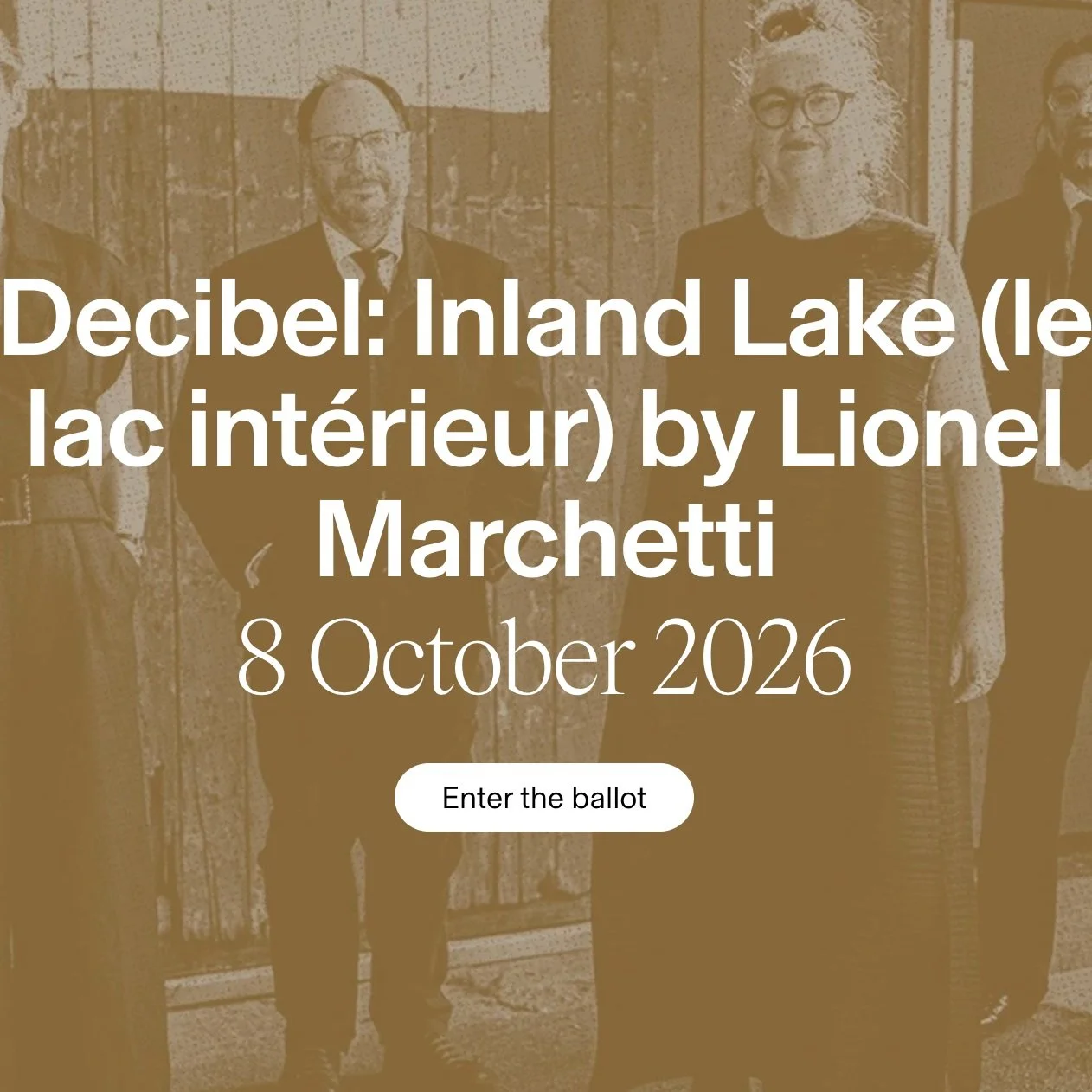 I am excited about my first performance at @phoenixcentralpark on 8 October with @decibelnewmusic. We will perform 𝐼𝓃𝓁𝒶𝓃𝒹 𝐿𝒶𝓀𝑒 - the amazing 40 minute peice we commissioned from French musique concr&egrave;te artist @marchettilionel in 2019