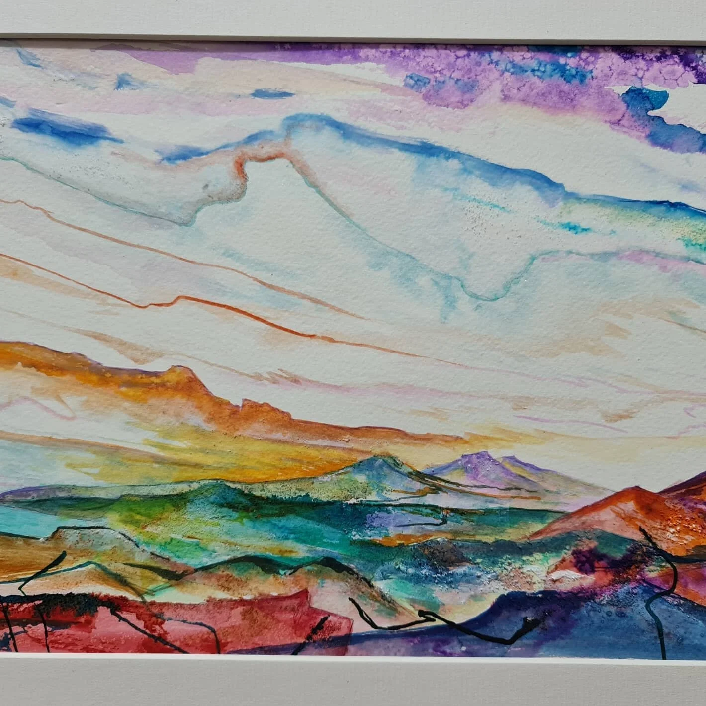 Pen Y Fan from Brilley Hill.  New painting. these unframed paintings don't last long I am taking it to Hay on Wye with me this weekend as I am there Saturday and Sunday in the Butter Market.
if you are interested message me.
image size 29cm X 20cm mo