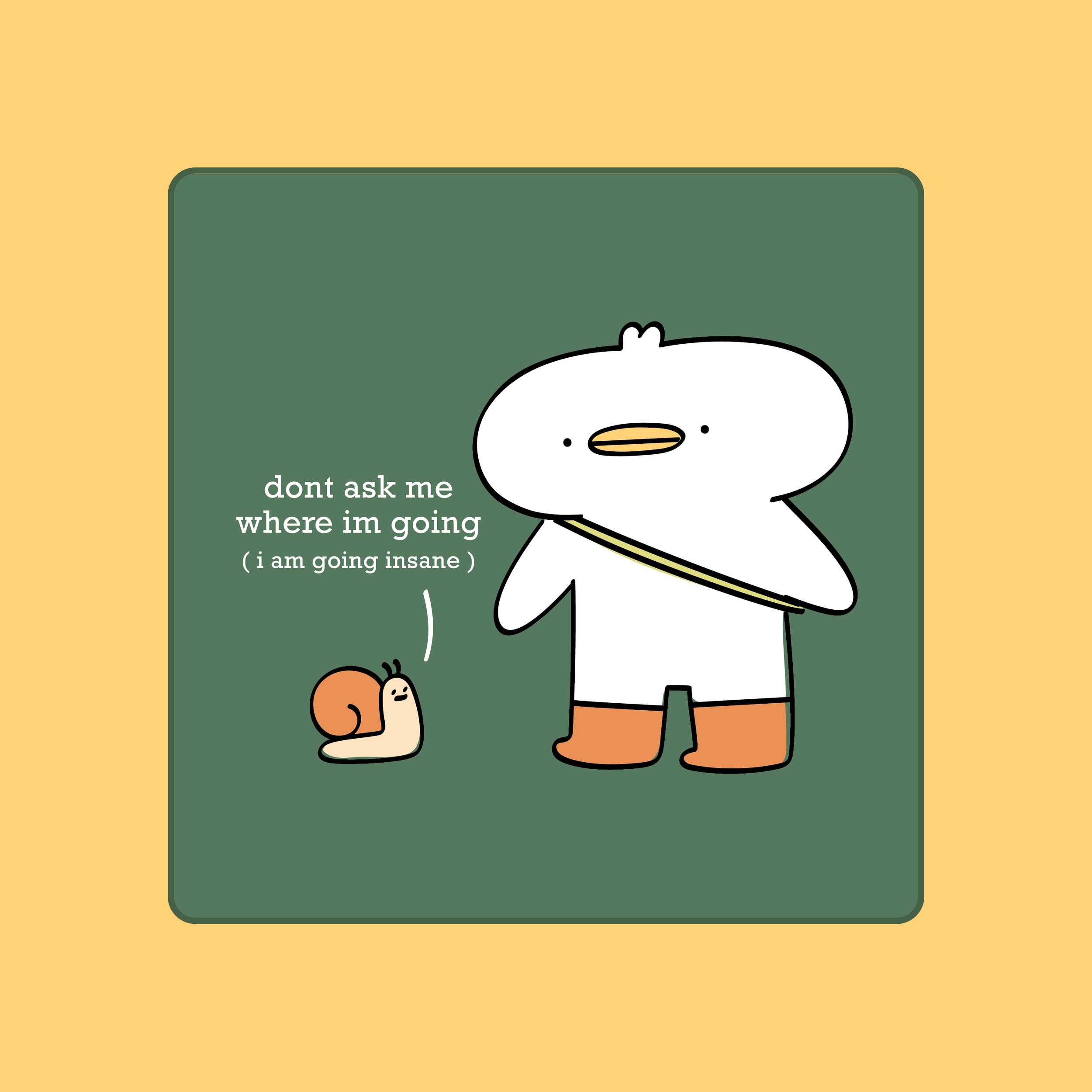 going insane mouse pad (20x20cm)