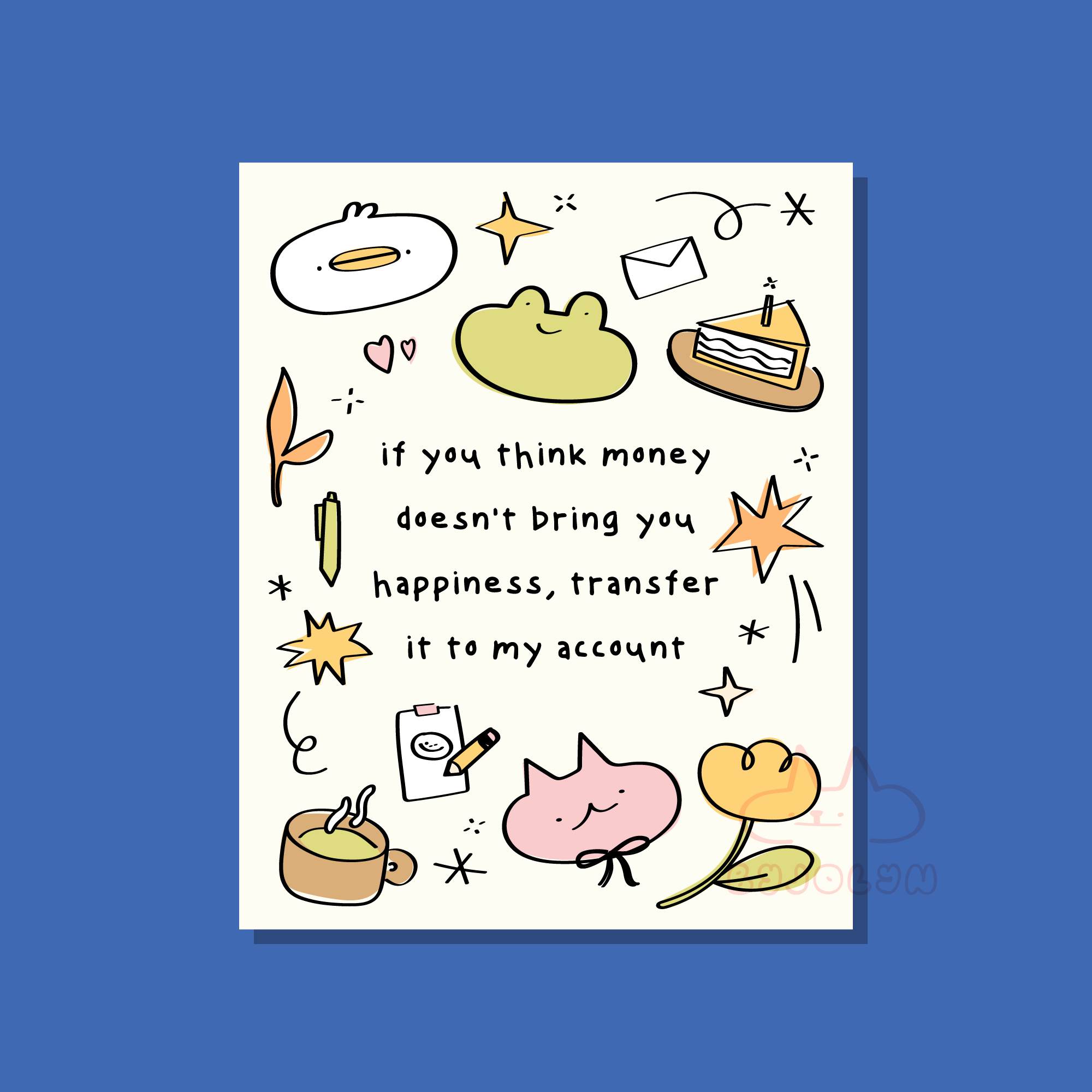 money postcard (12 x 15cm)