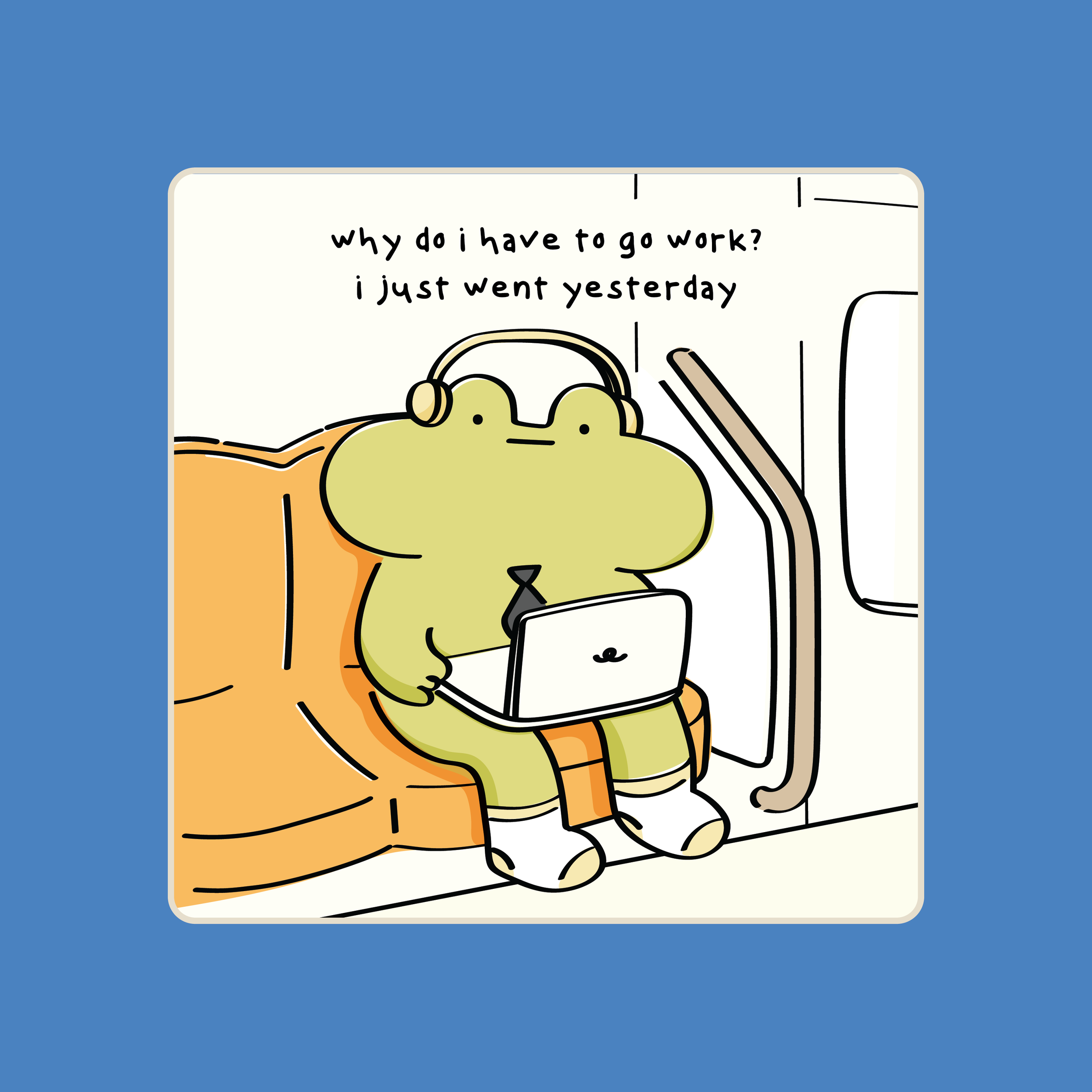 go to work mouse pad (20x20cm)