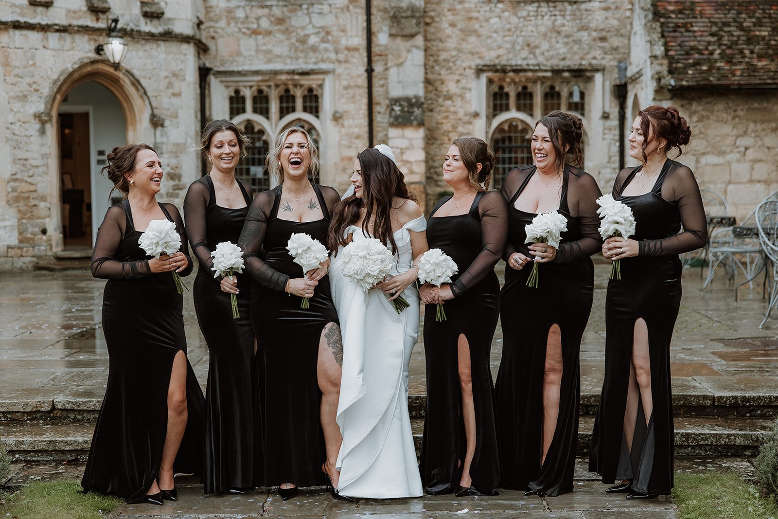 NotleyAbbey wedding buckinghamshire wedding white reflexed roses captured by Joanna Ranson Photography Two Little Birds