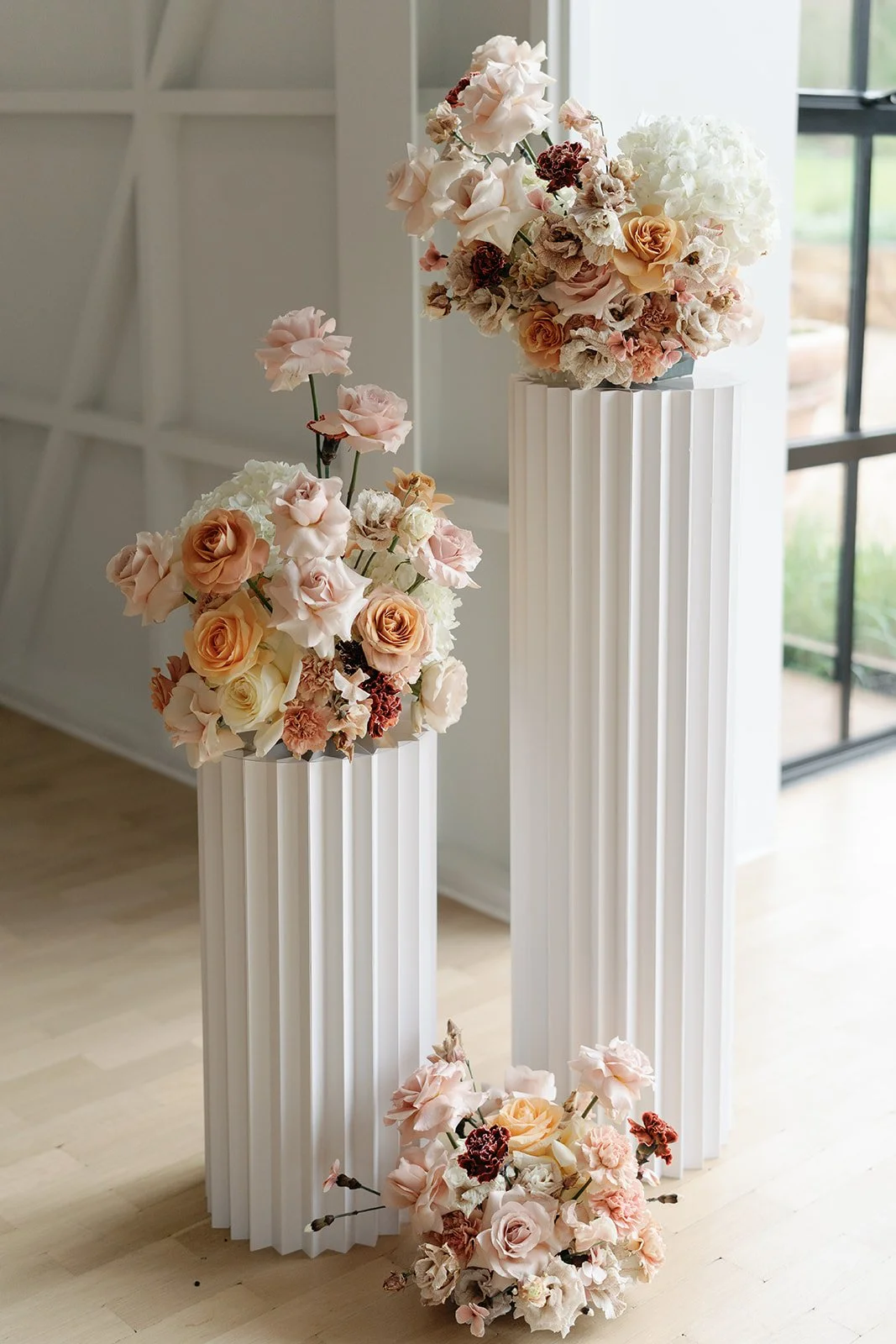 limekiln wedding captured by Laura Vieceliphotography aisle florals cotswold wedding Two Little Birds
