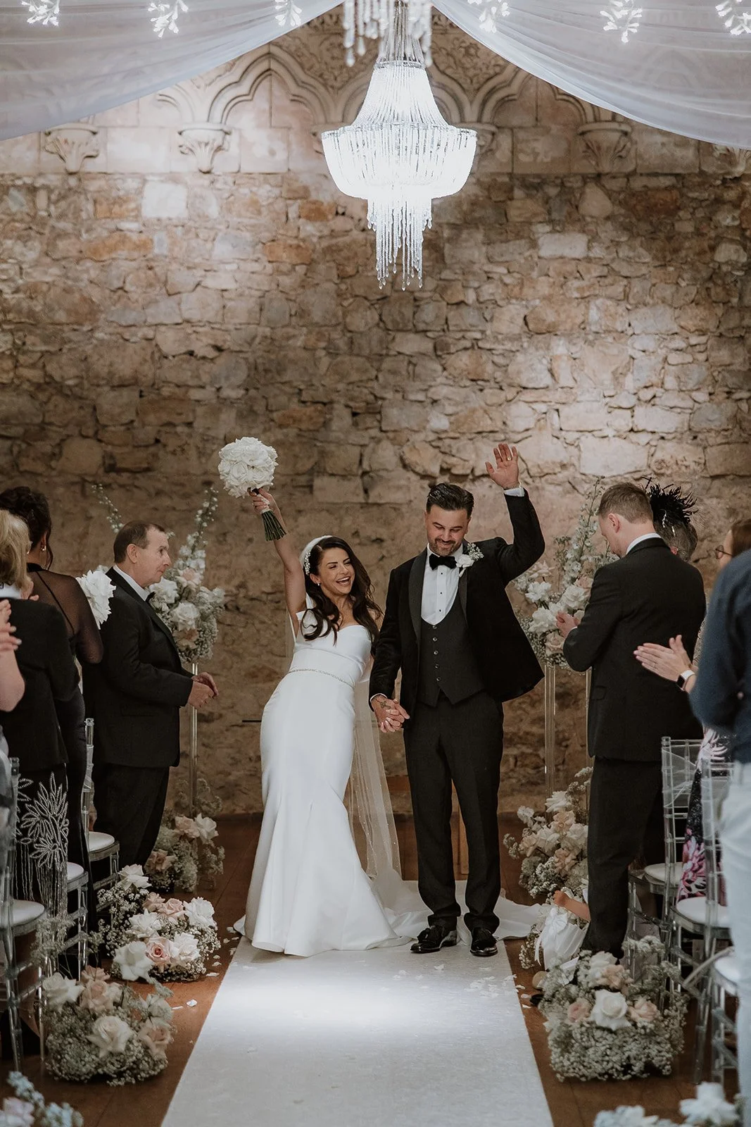 NotleyAbbey wedding buckinghamshire wedding white reflexed roses captured by Joanna Ranson Photography Two Little Birds
