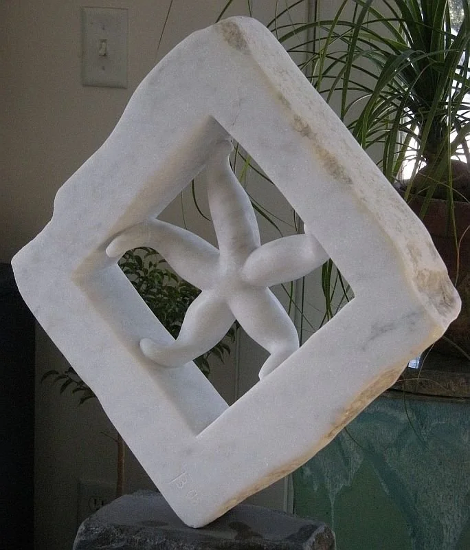 'Suspended Starfish' 2009, marble