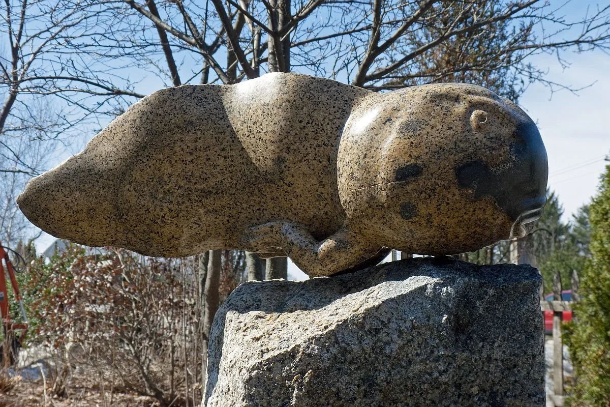 'Tadpole' 2011, fieldstone