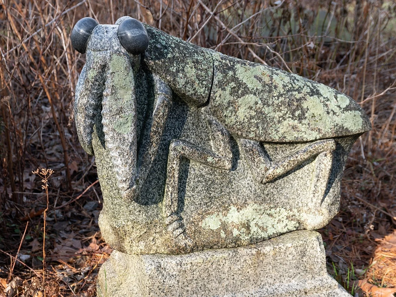 'Pray ing Mantis' 2018, fieldstone