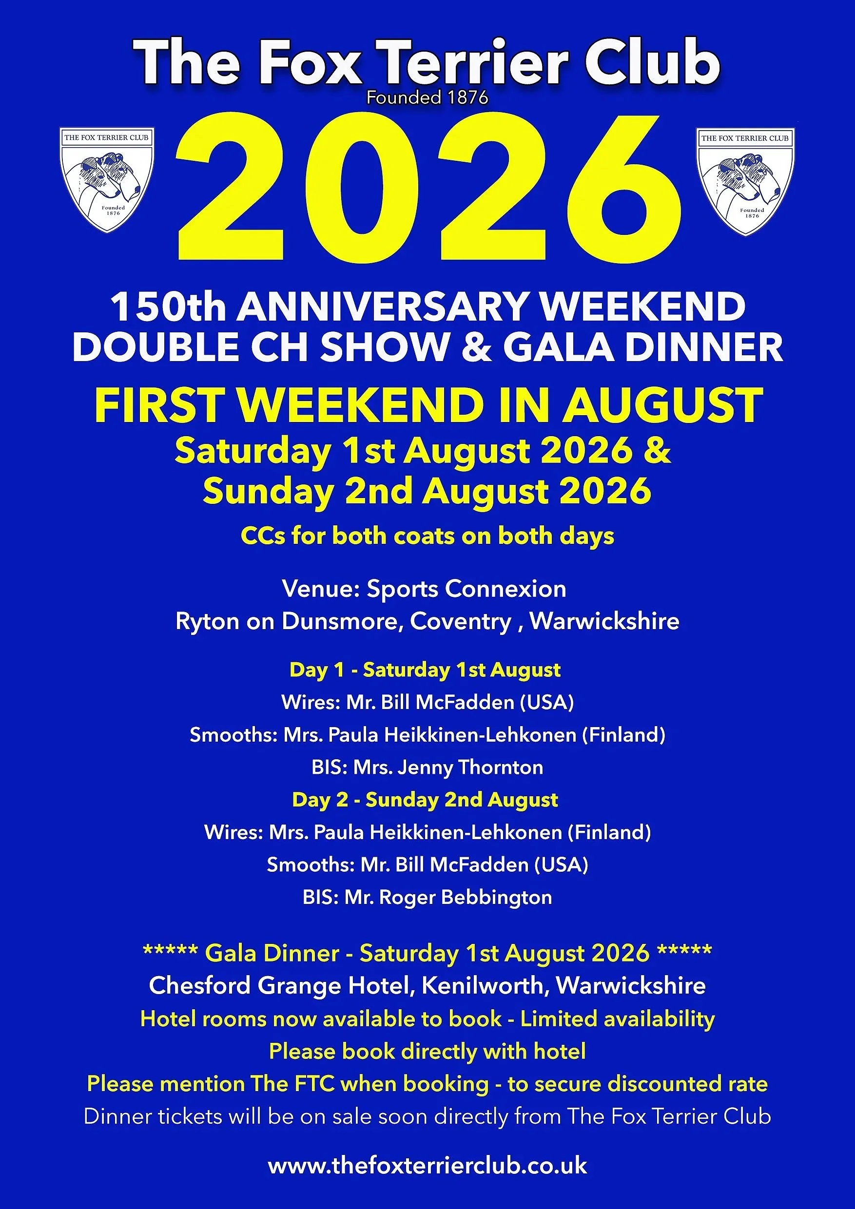 150th Anniversary Weekend - 2026