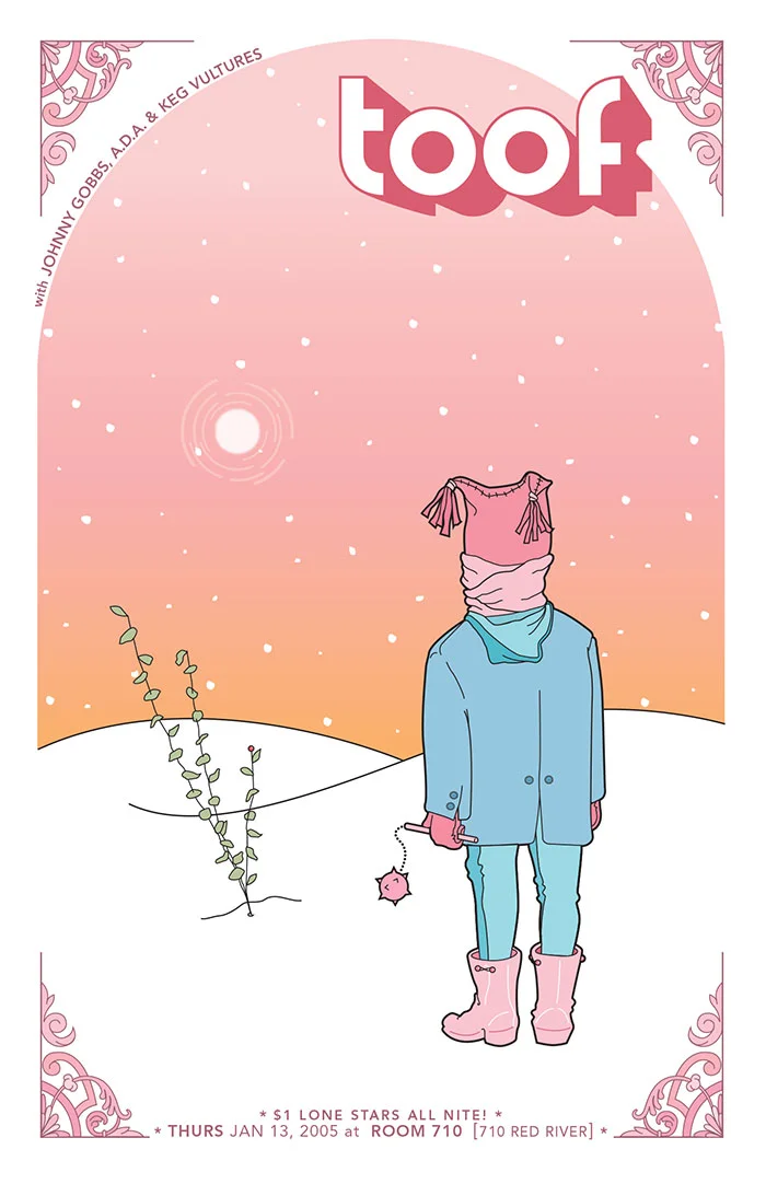 Design and illustration for toof gigposter