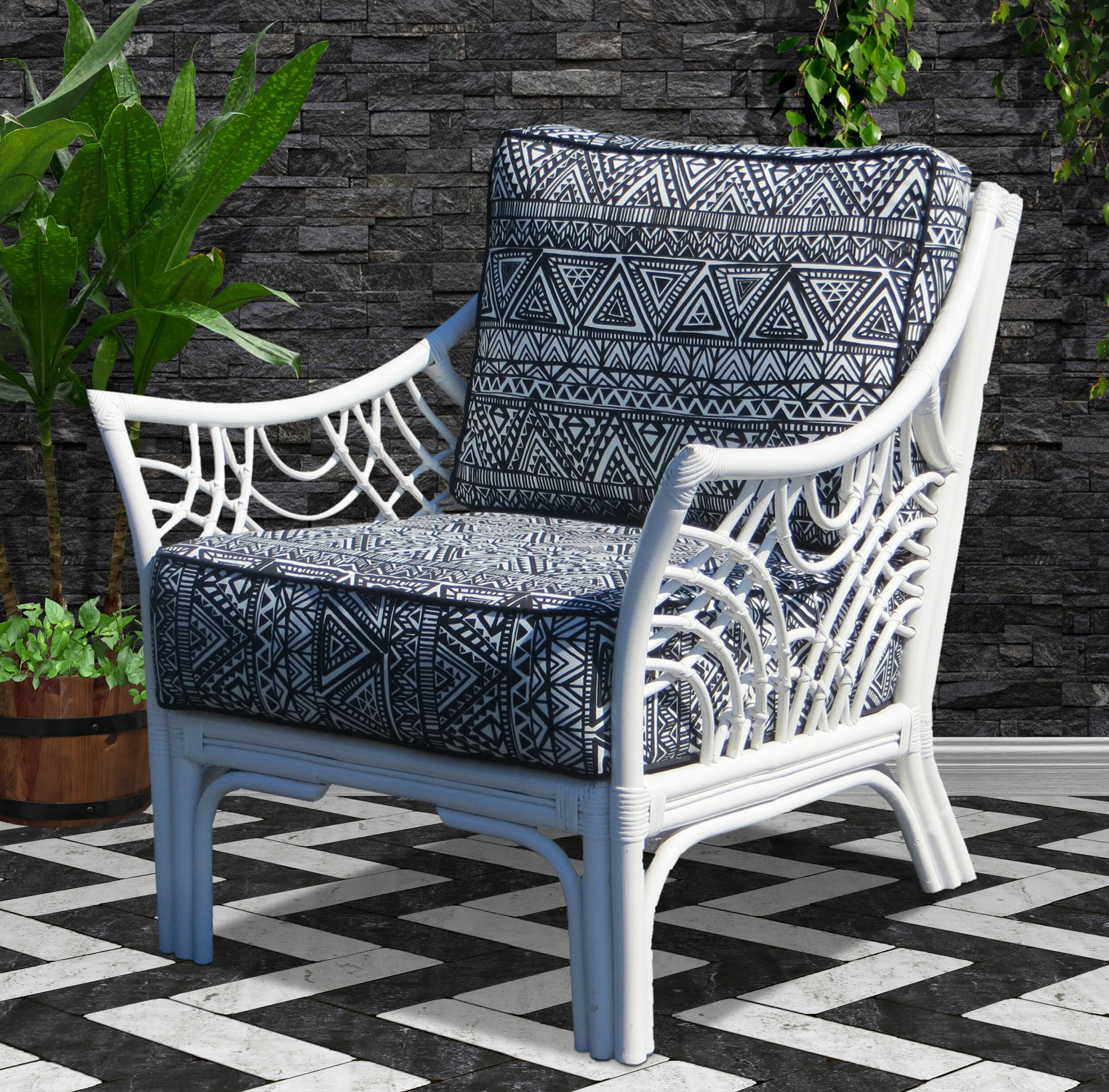 BALI ARMCHAIR WHITE UPGRADE ULTRA TILE PLANT AND SHRUB 01.JPG