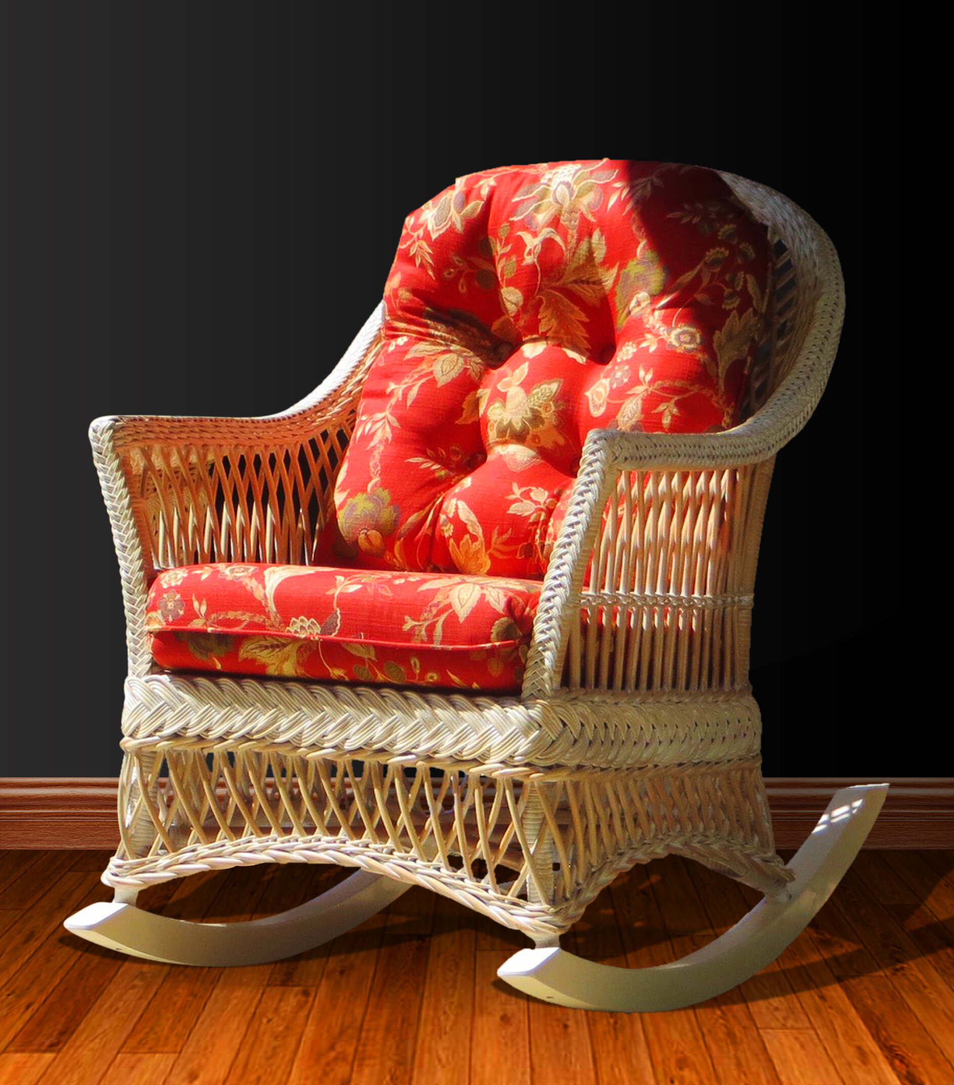 South Hampton Rocker - White Wash