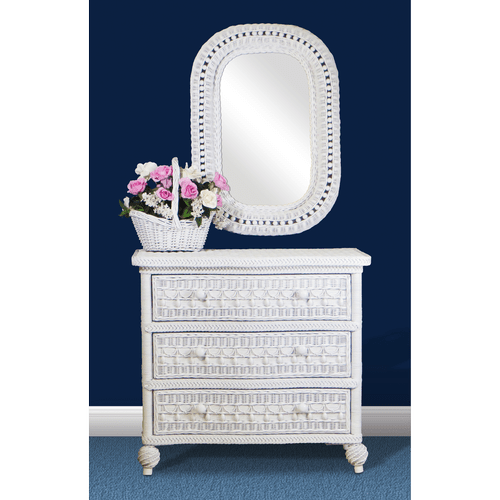 dressing screen 6 Drawer Rattan Dresser – giftsdiyofficial main image 0