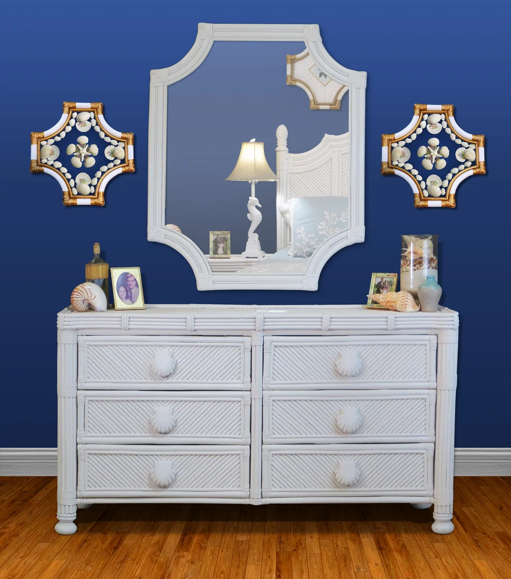 white wicker dresser 6 drawer SICOTAS Rattan 6-Drawer for Bedroom 51"Wide Chest of Drawers for Closet Large Storage Cabinet Farmhouse Boho Dresser TV Stand, Carbon Cherry They also prevent the dust from accumulating in the wicker weave on top SICOTAS 51.14" Wide 6-Drawer Rattan