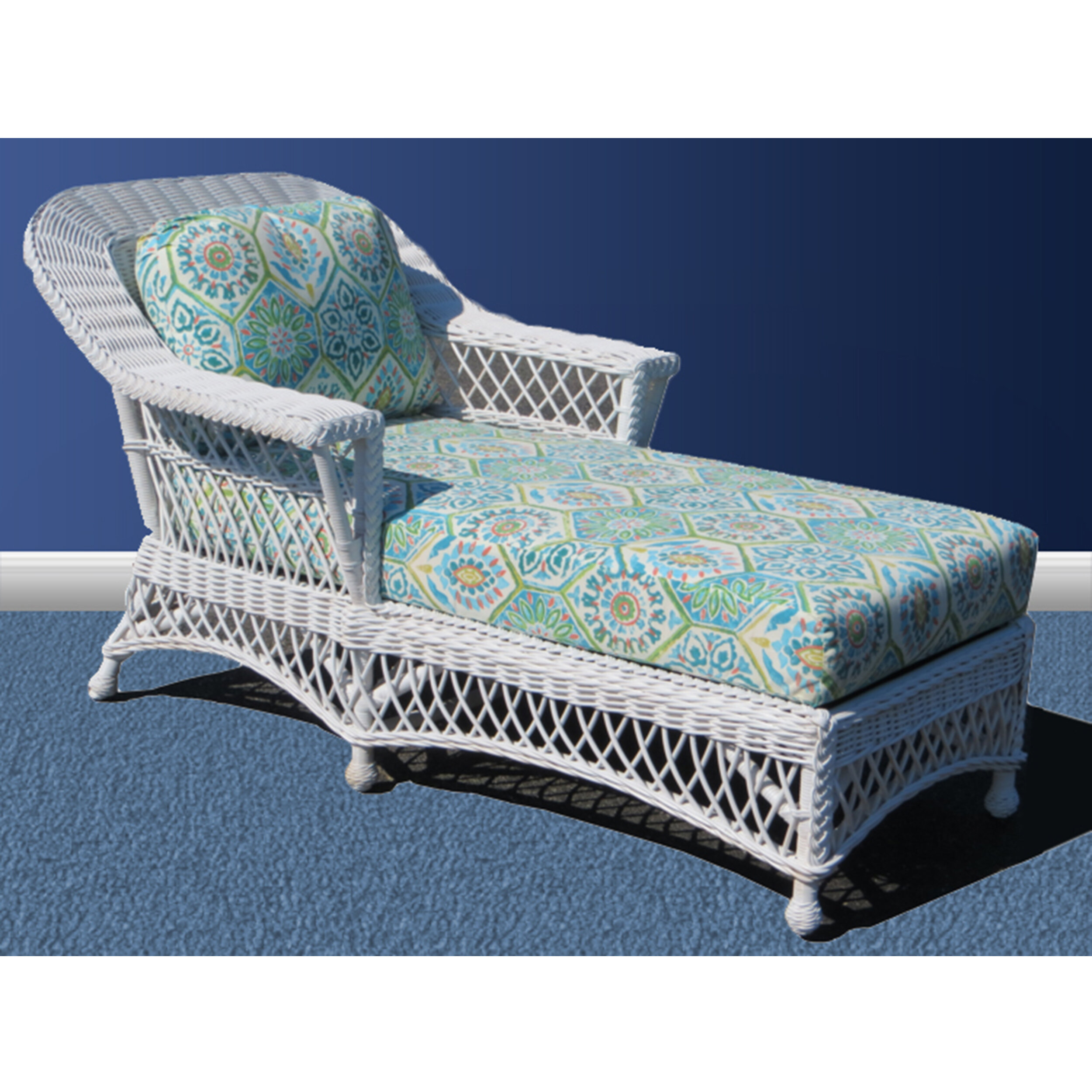 Bar Harbor Chaise Lounge - White