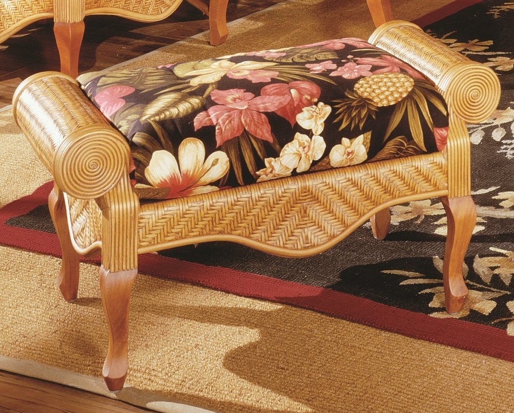Palm Beach Ottoman - Cinnamon