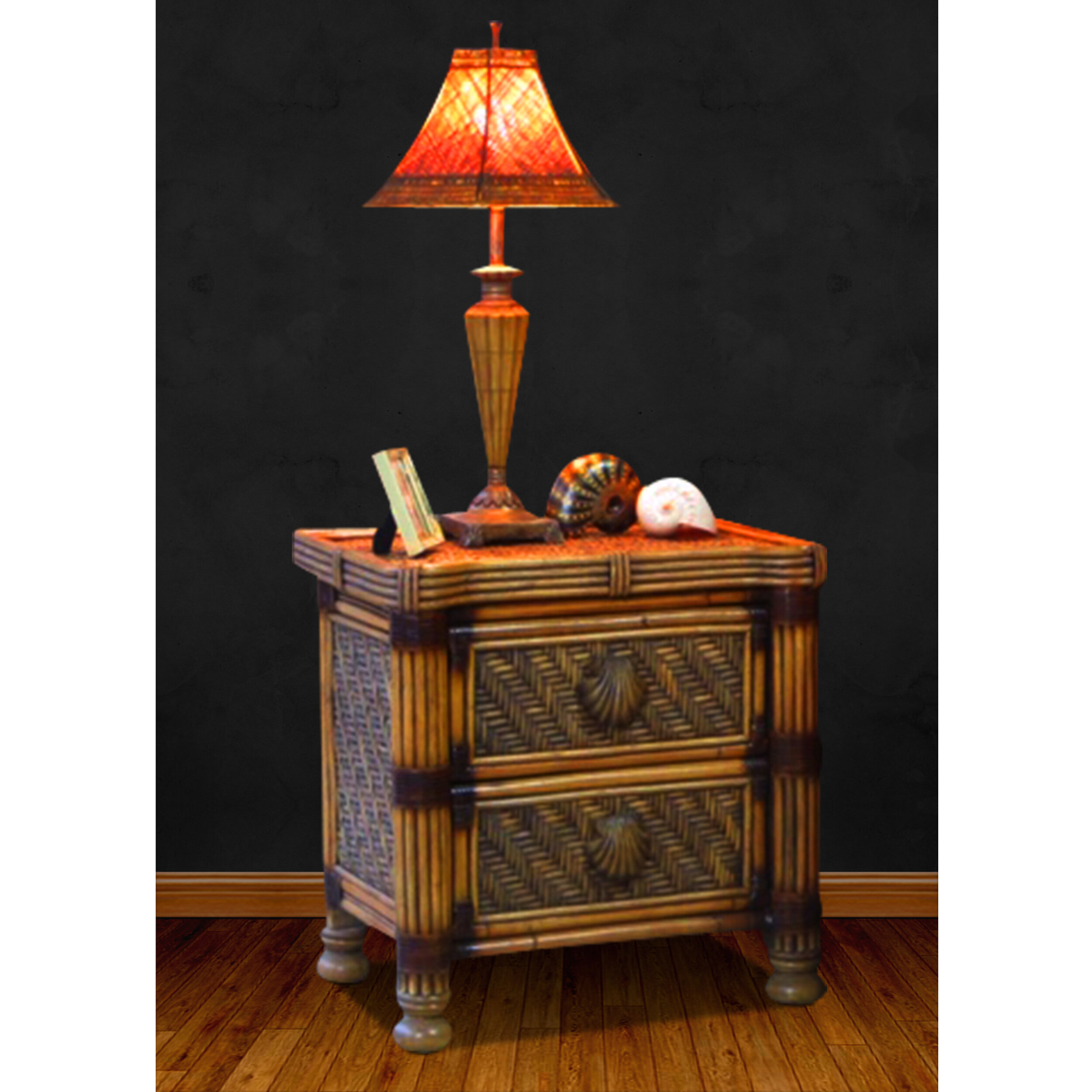 Royal Palm Night Stand - Brown