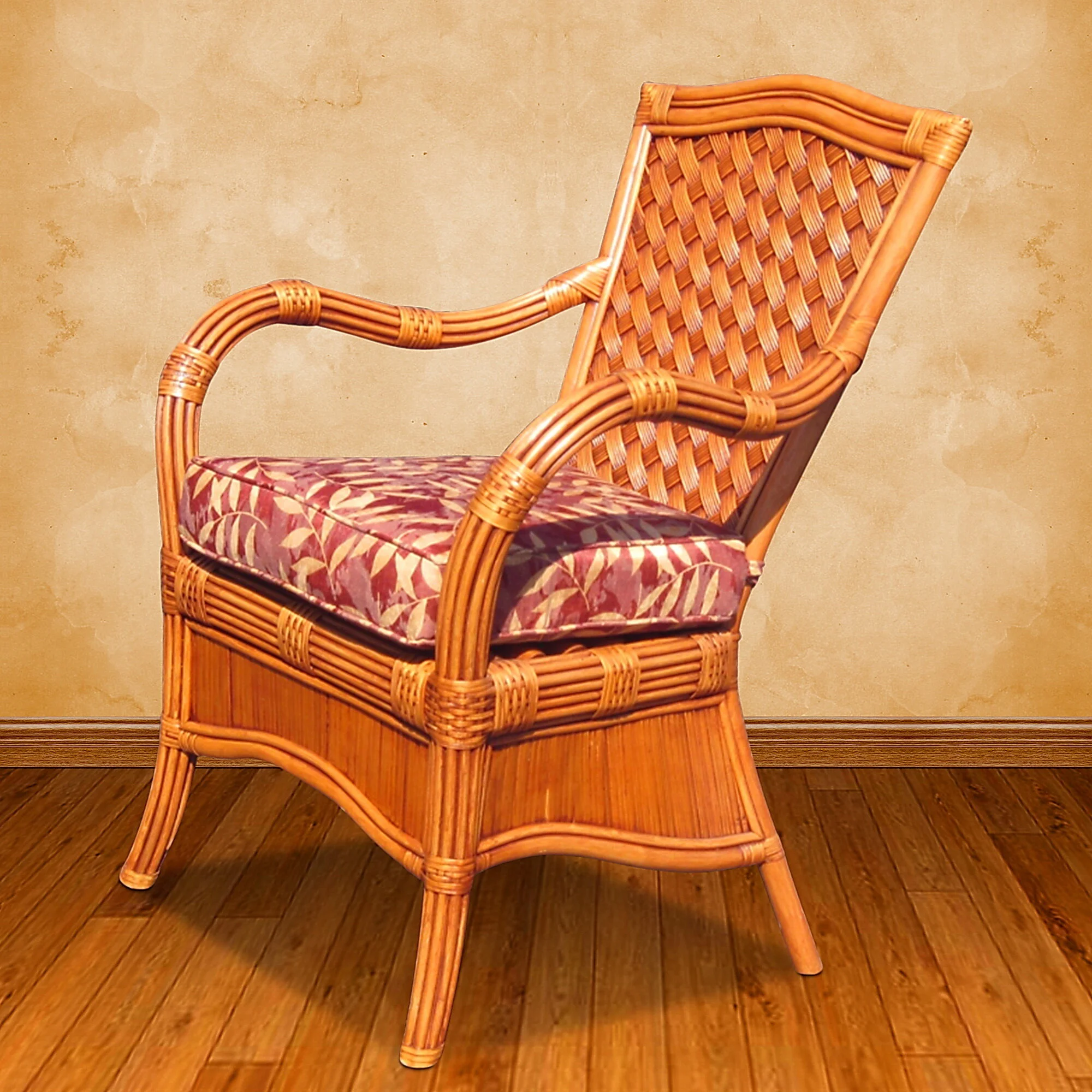 KINGSTON REEF DINING CHAIR W ARMS UPGRADE TAN WALL.JPG