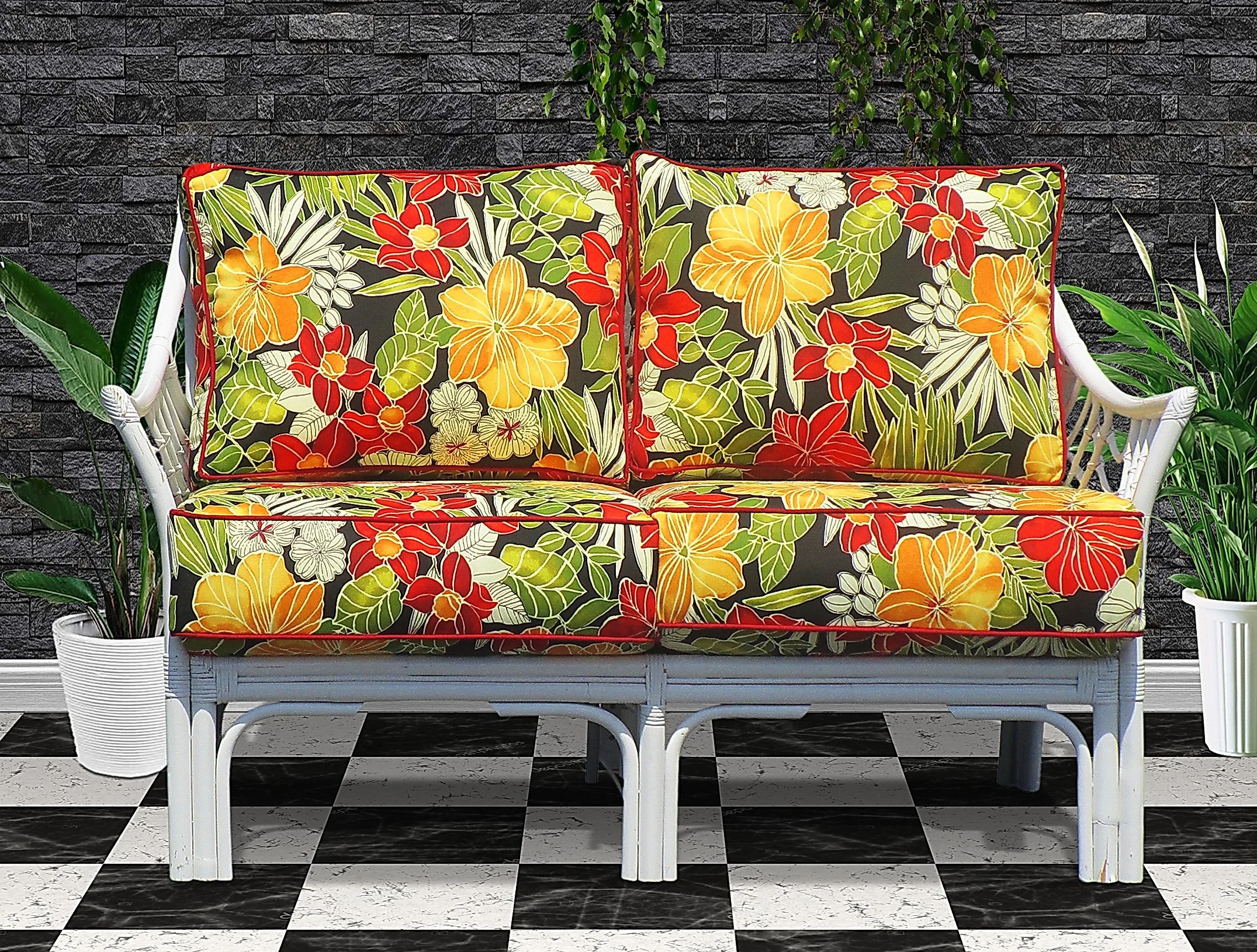 BALI SOFA WHITE 08 BLACK STONE WALL CHECKER FLOOR.JPG