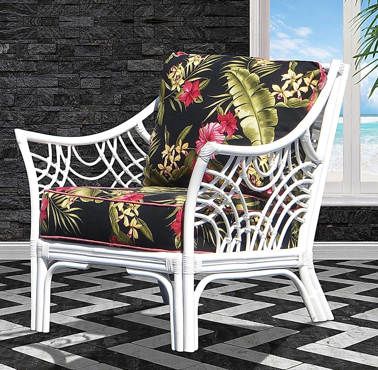 BALI ARMCHAIR WHITE BLACK STONE WALL ULTRA FLOOR.JPG