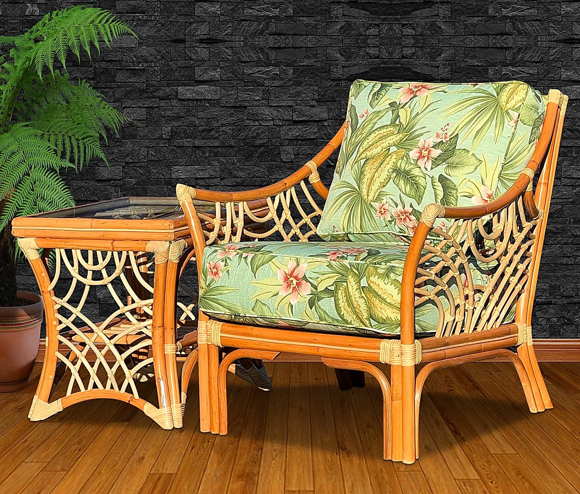 BALI ARMCHAIR NATURAL SET OF 2 BLACK STONE WALL.JPG