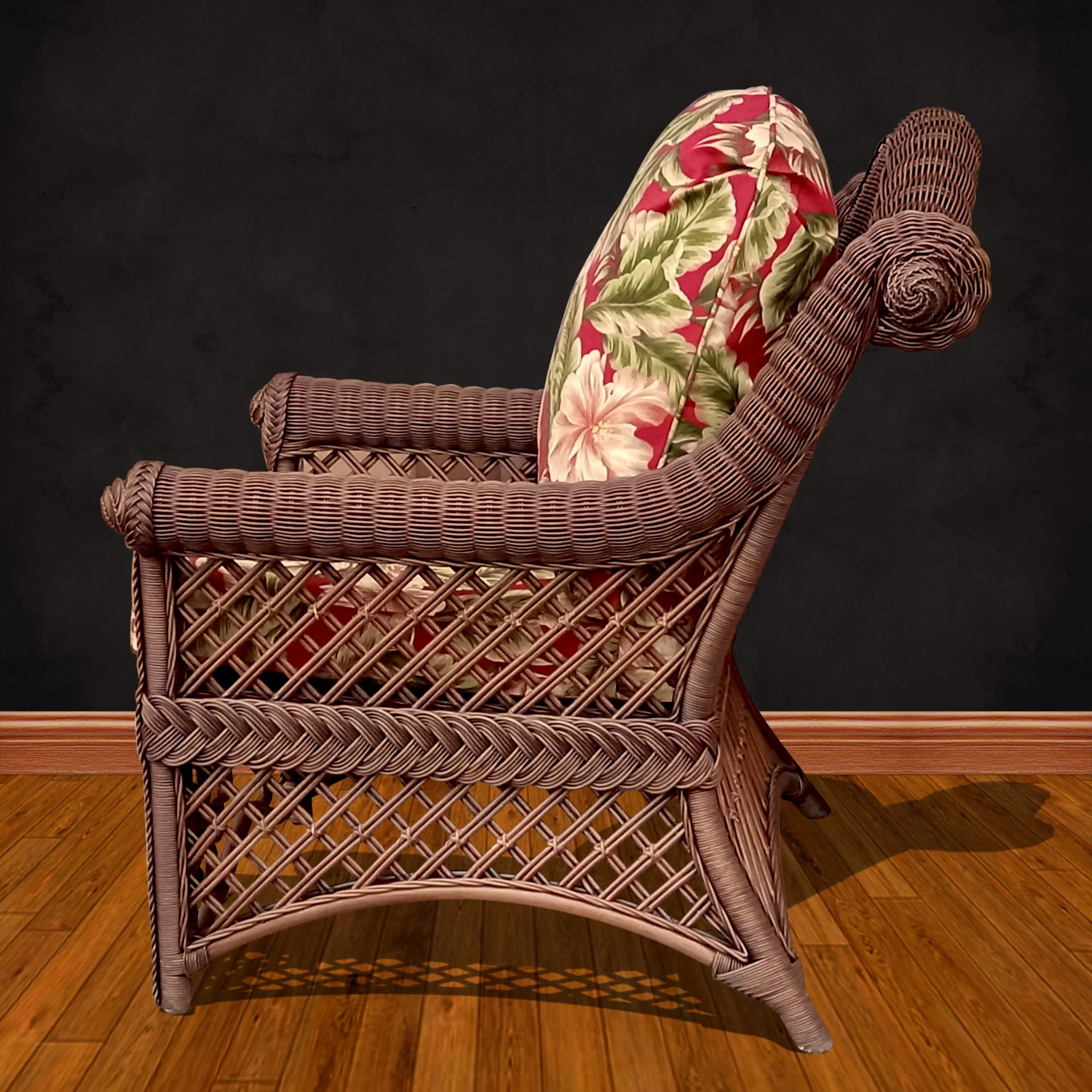 GAZEBO SIDE CHAIR BROWN 02 BLACK WALL.JPG