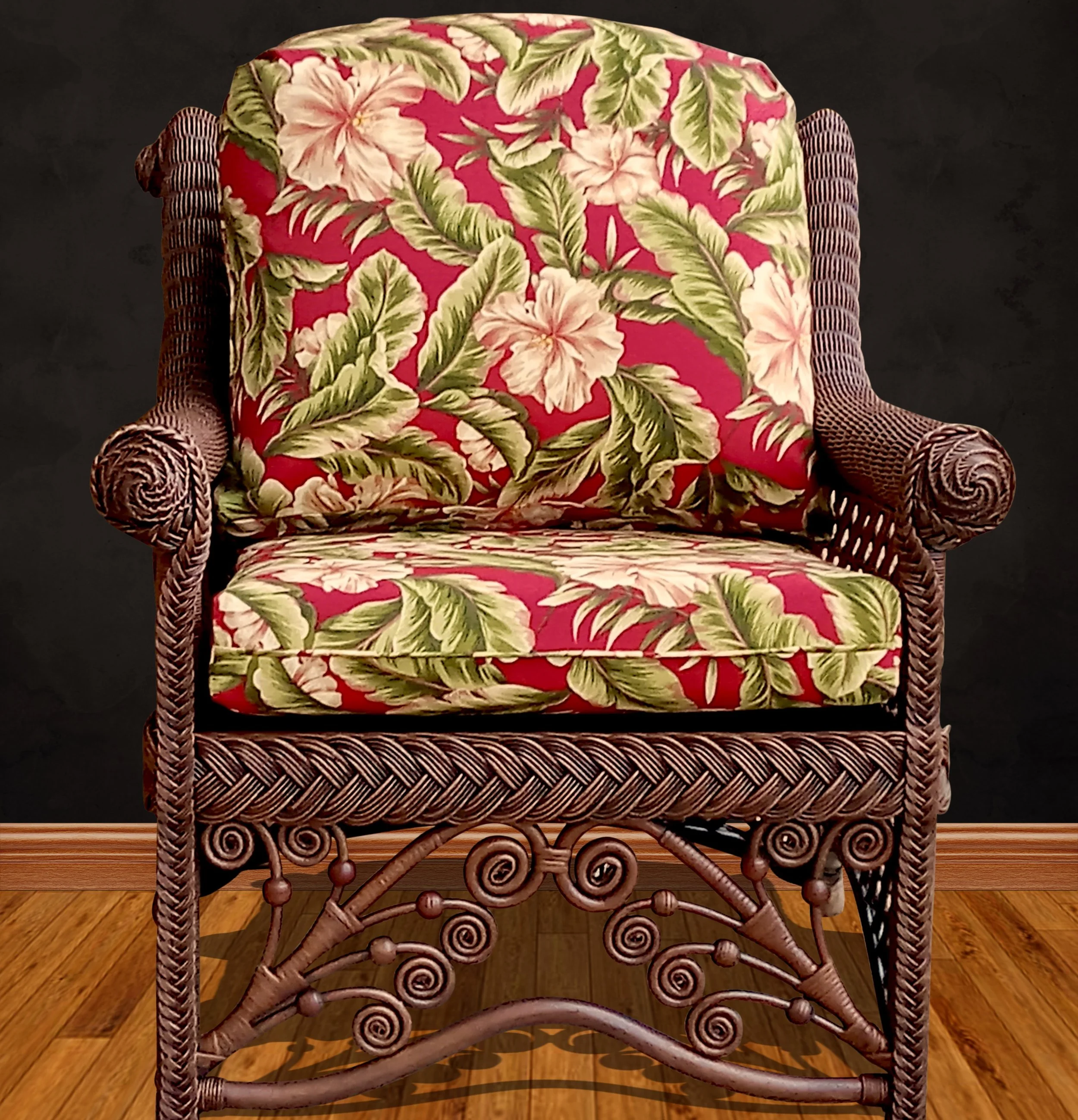 GAZEBO SIDE CHAIR BROWN 03BLACK WALL.JPG