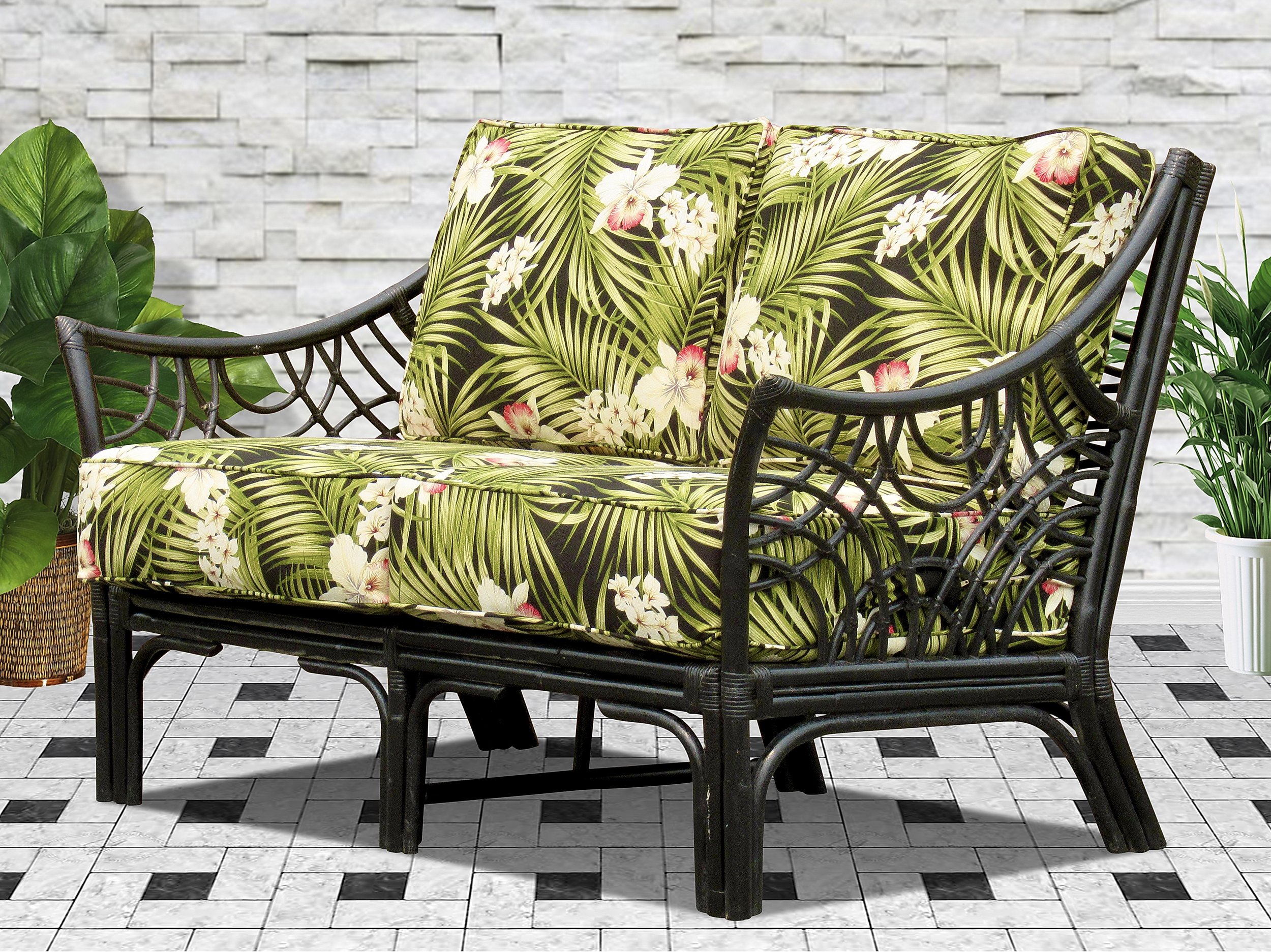 BALI ARMCHAIR BLACK NEW CUSHION FABRIC.JPG