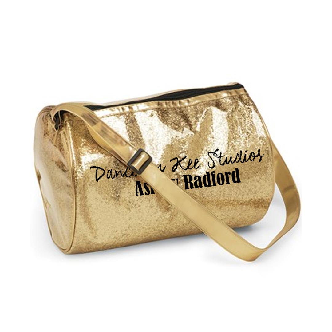 Personalized Glitz N Gold Dance Bag Dance On Kee Studios