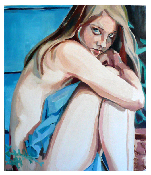  Blue Jodie 2008, 92 x 66 cm. oil on canvas 