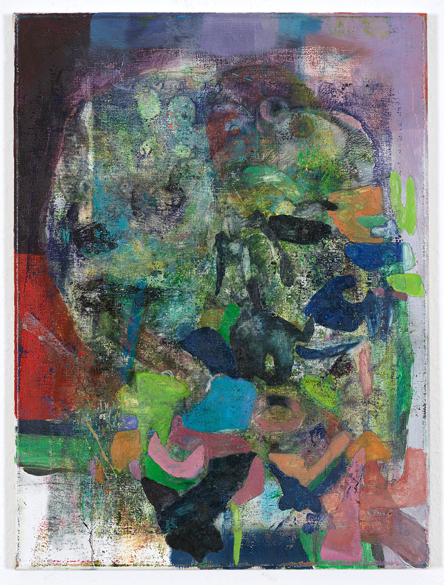  pierres (peter’s face is a word), 2019  60 x 45 cm. oil on canvas 