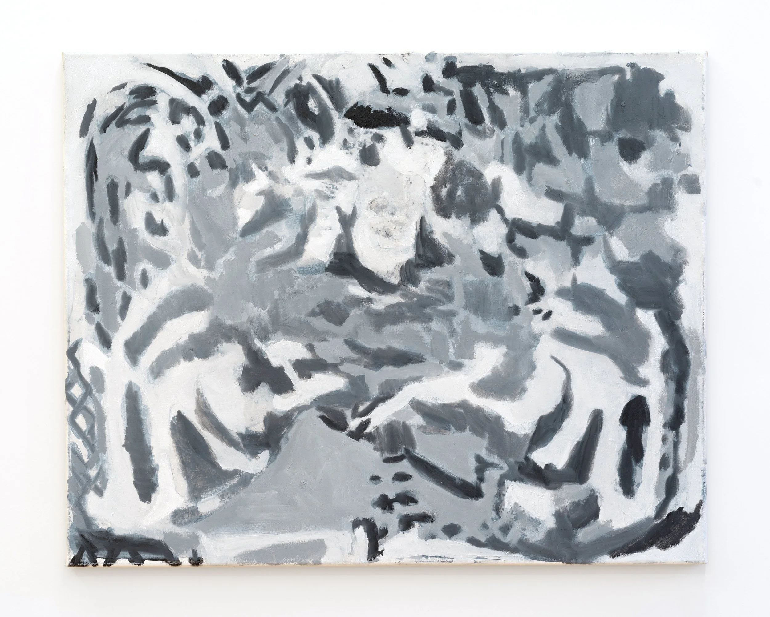  subject at a piano (matisse dissociative)  60 × 75 cm. oil on canvas  2023 