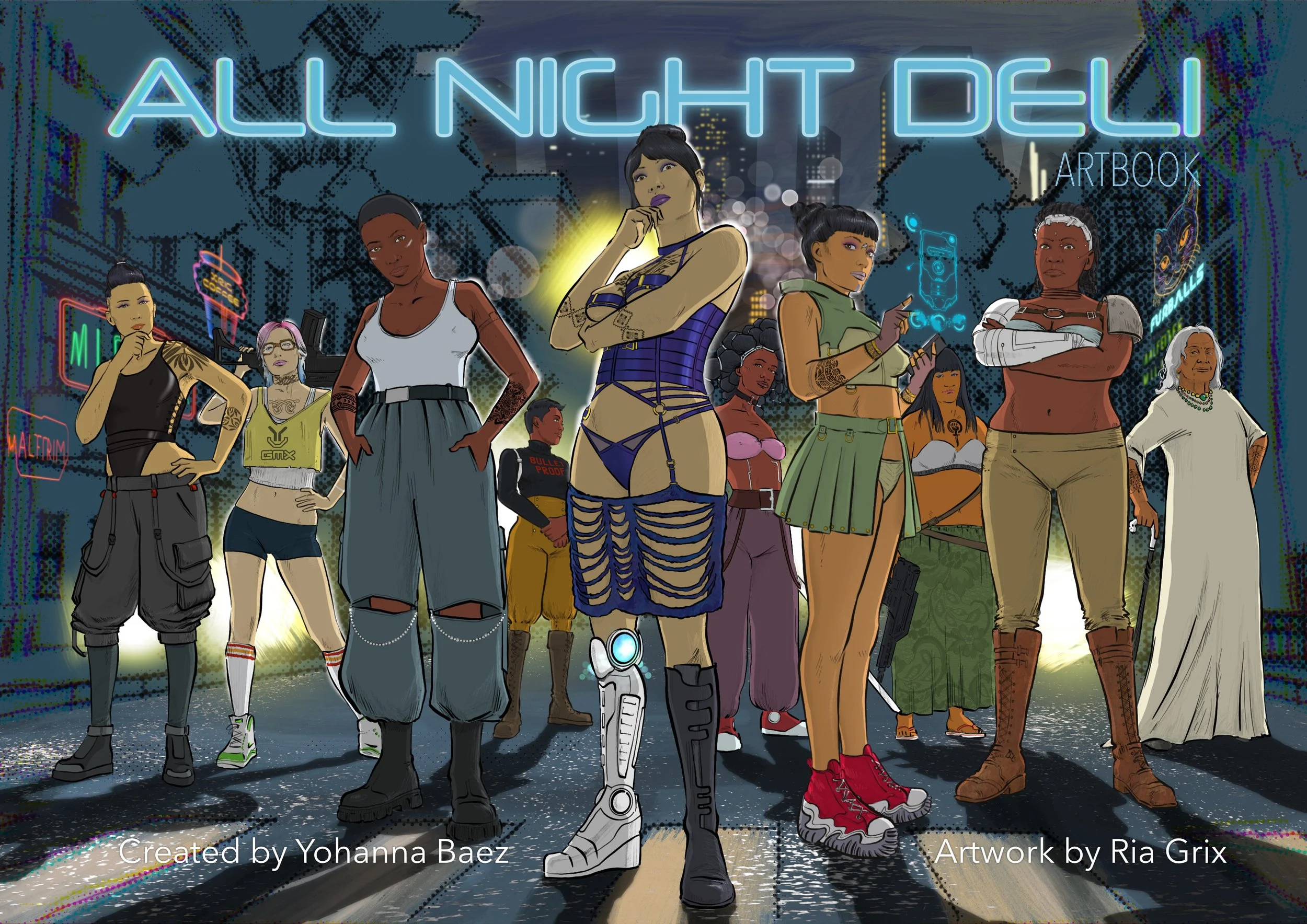 All Night Deli Art Book Cover