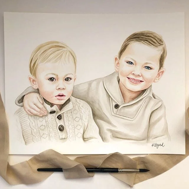 I love this sweet sibling photo of Emmett and Everett! I have 8 spots left before my maternity leave in May - check out my website for ordering info if interested!☺️ (link in bio)