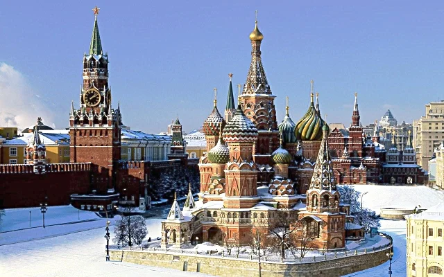 La cattedrale di San Basilio a Mosca, Russia