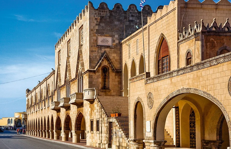The Italian era Provincial Government building in Rhodes