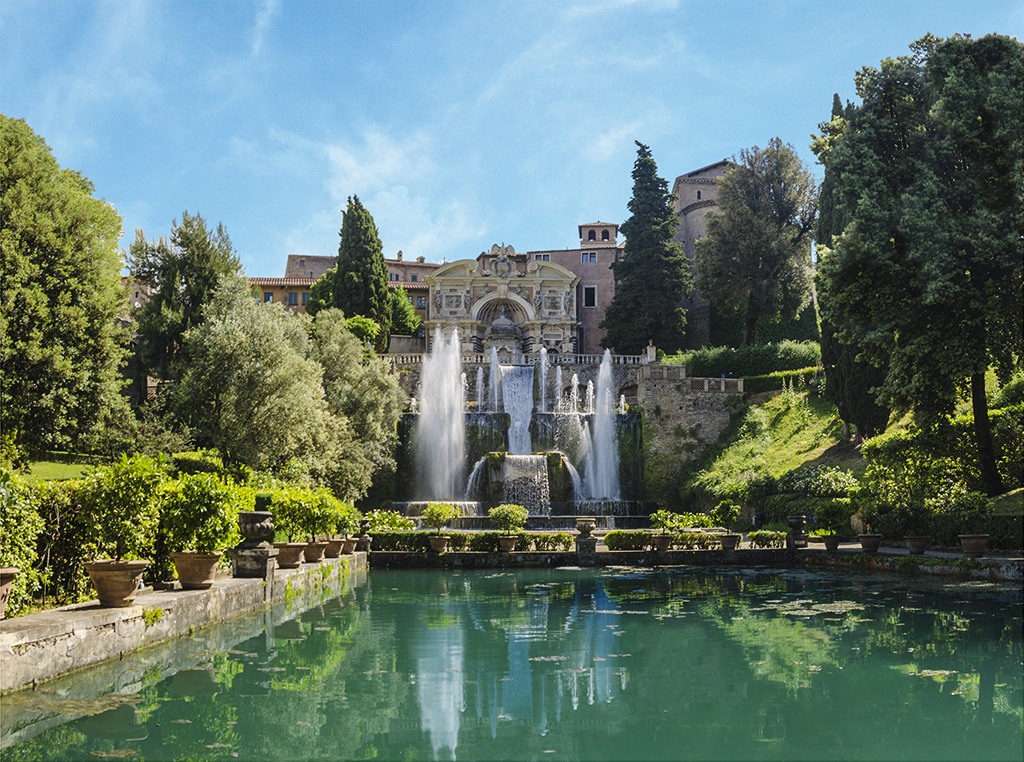 The Renaissance Gardens Of The Villa D Este In Rome Italy