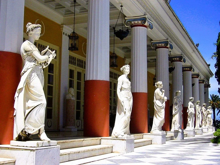 The Palace of Empress Elisabeth in Corfu, Greece