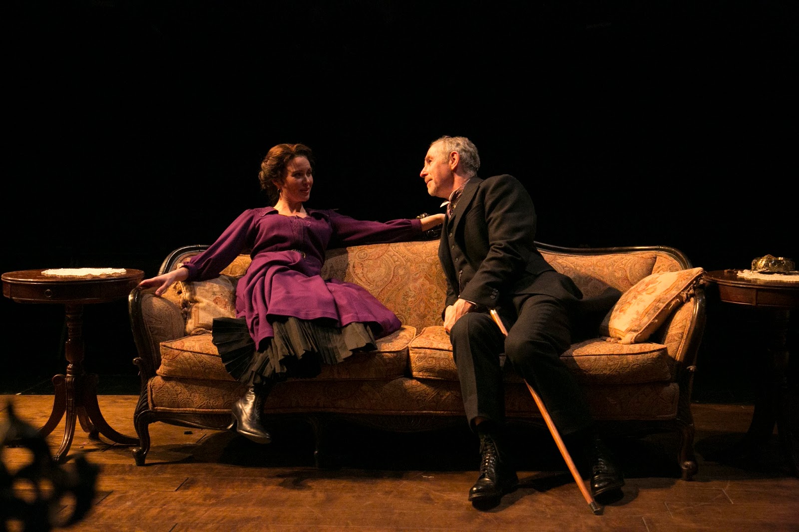  Maggie Lacey and Nigel Gore in Theatre for a New Audience’s production of Wilder’s A Doll’s House. (Gerry Goodstein) 